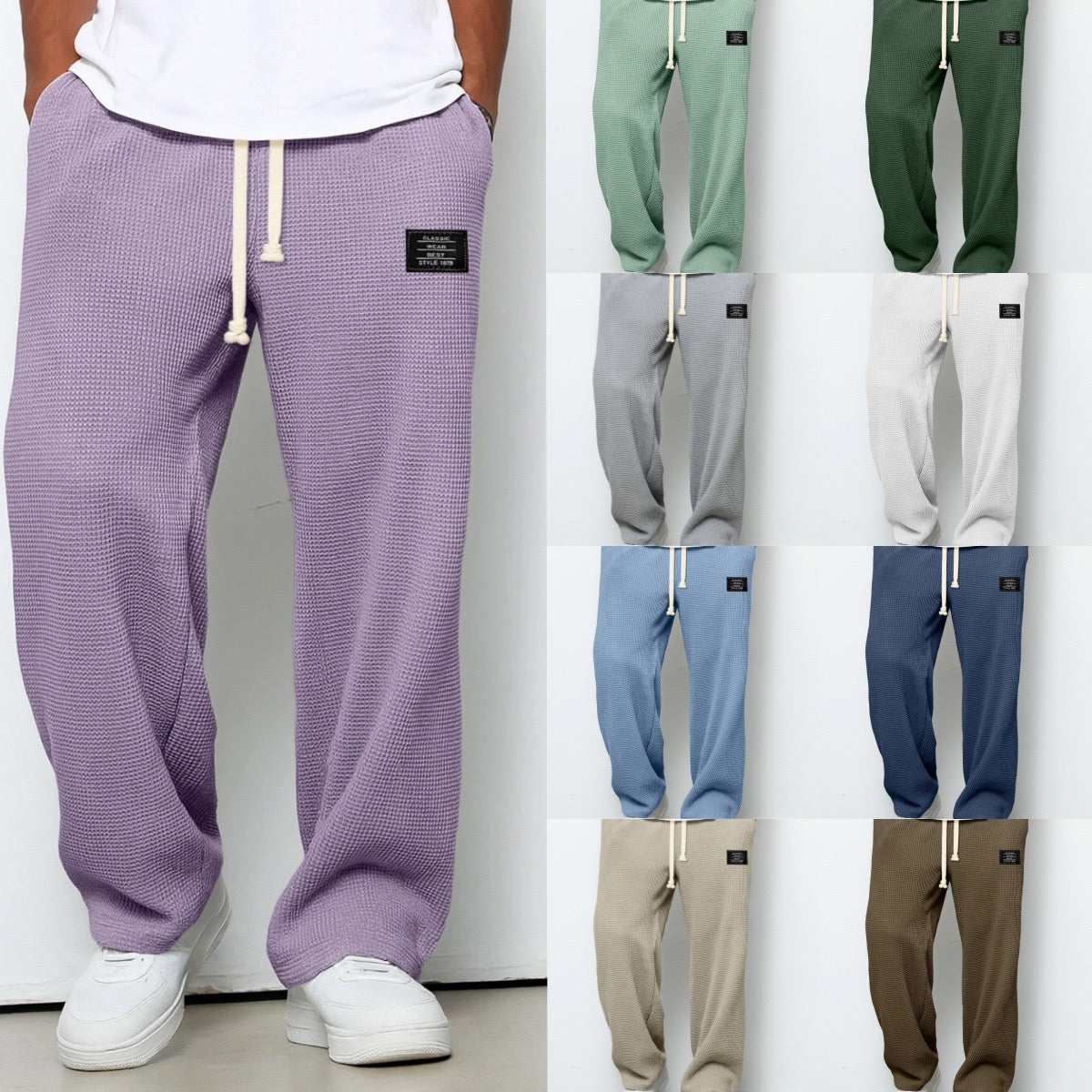 Luca | Pantalón relaxed waffle premium