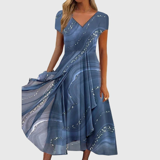 Aubrielle | Vestido midi fluido elegante