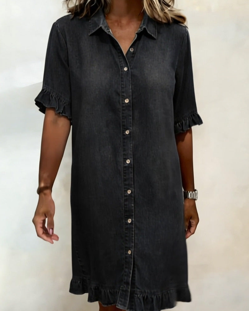 Claudine | Vestido denim con caída favorecedora