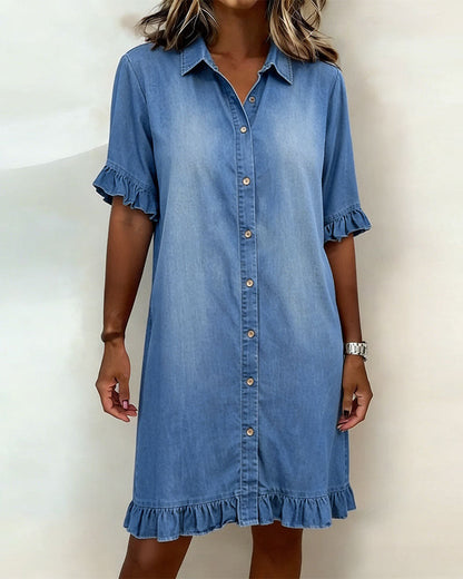 Claudine | Vestido denim con caída favorecedora