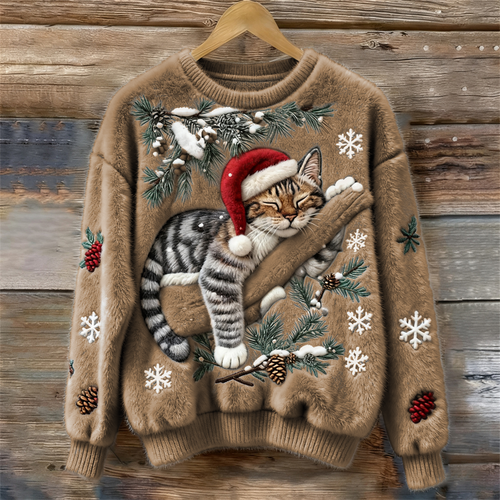 Noëlle | Jersey Navideño con Bordado 3D