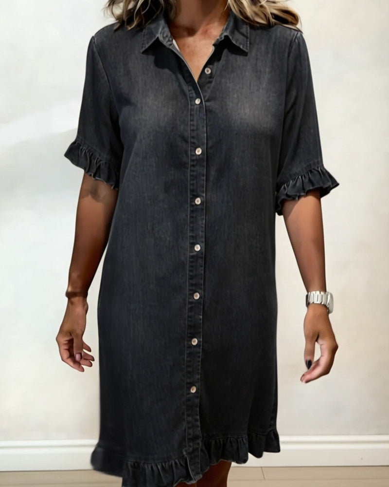 Claudine | Vestido denim con caída favorecedora