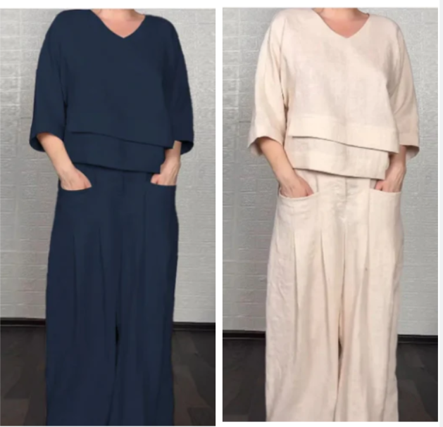 Noa | Conjunto minimalista fluido de dos piezas