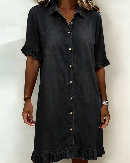 Claudine | Vestido denim con caída favorecedora