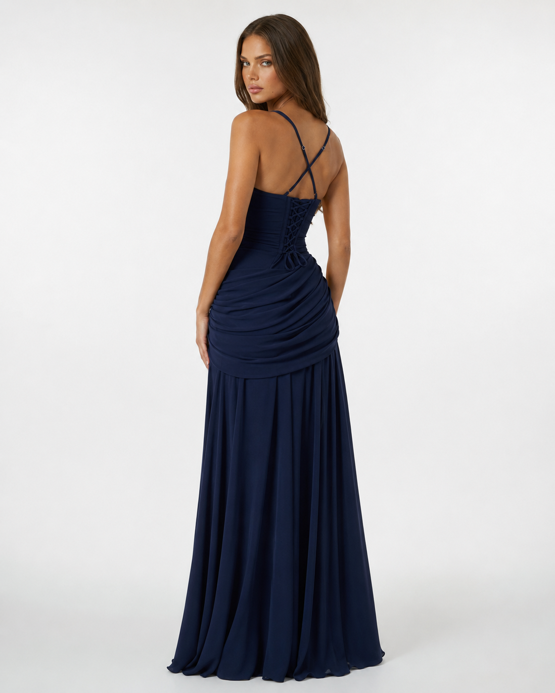 Enie | Vestido Maxi Elegante con Escote Cuadrado