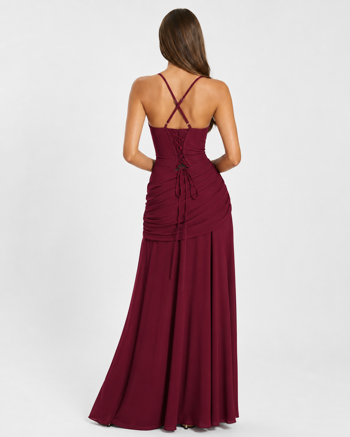 Enie | Vestido Maxi Elegante con Escote Cuadrado