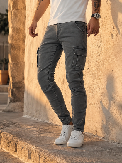 Brent | Premium Slim Cargo-Jeans