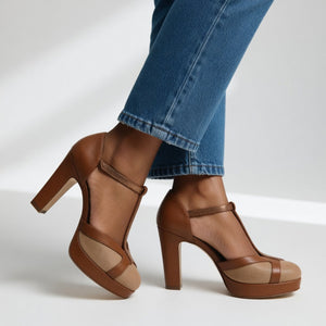 Maëlyne | Tacones retro con soporte cómodo