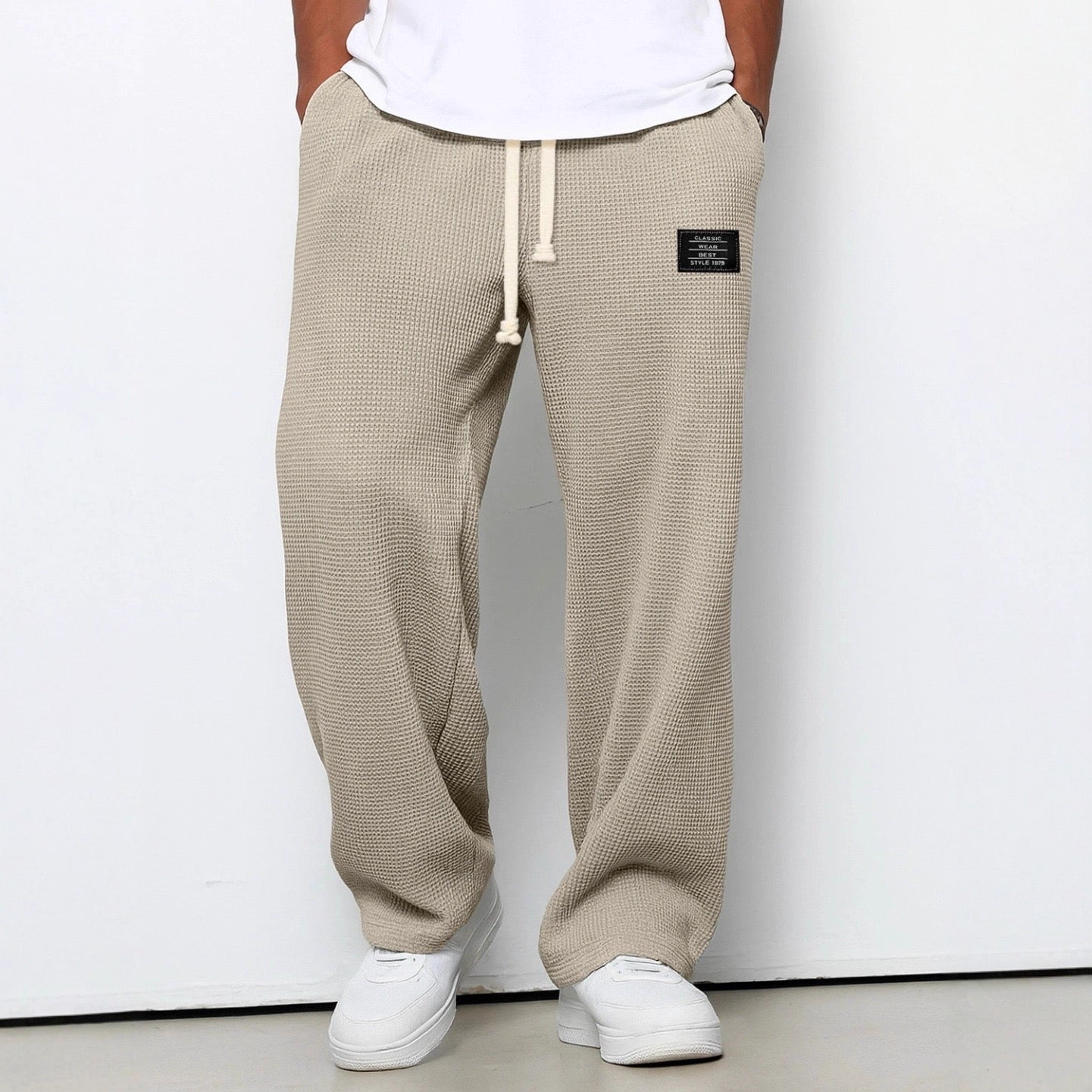 Luca | Pantalón relaxed waffle premium