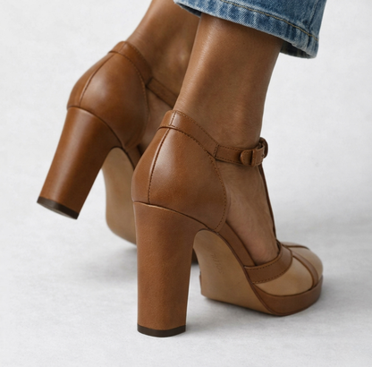 Maëlyne | Tacones retro con soporte cómodo