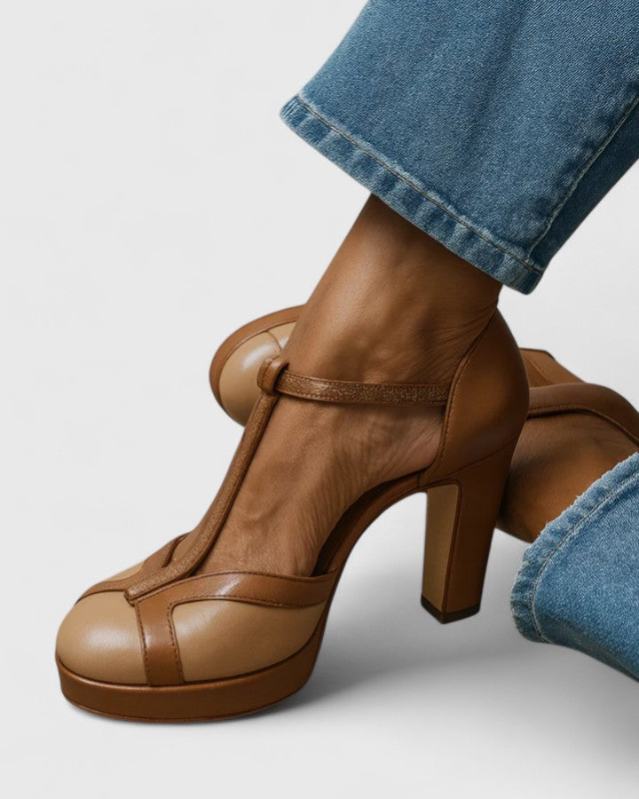 Maëlyne | Tacones retro con soporte cómodo