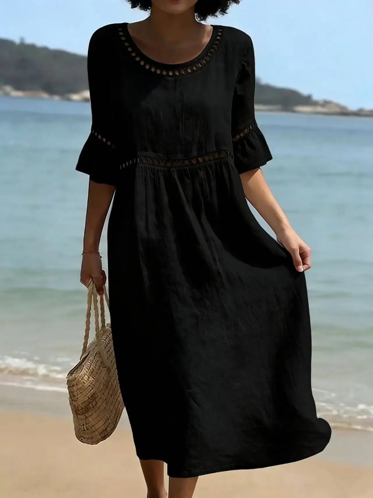 Elenora | Vestido Largo de Algodón para Mujer