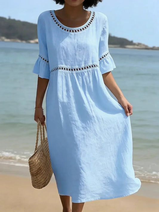 Elenora | Vestido Largo de Algodón para Mujer