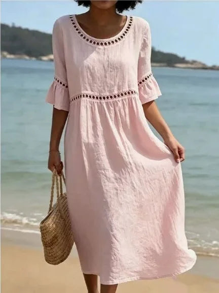 Elenora | Vestido Largo de Algodón para Mujer