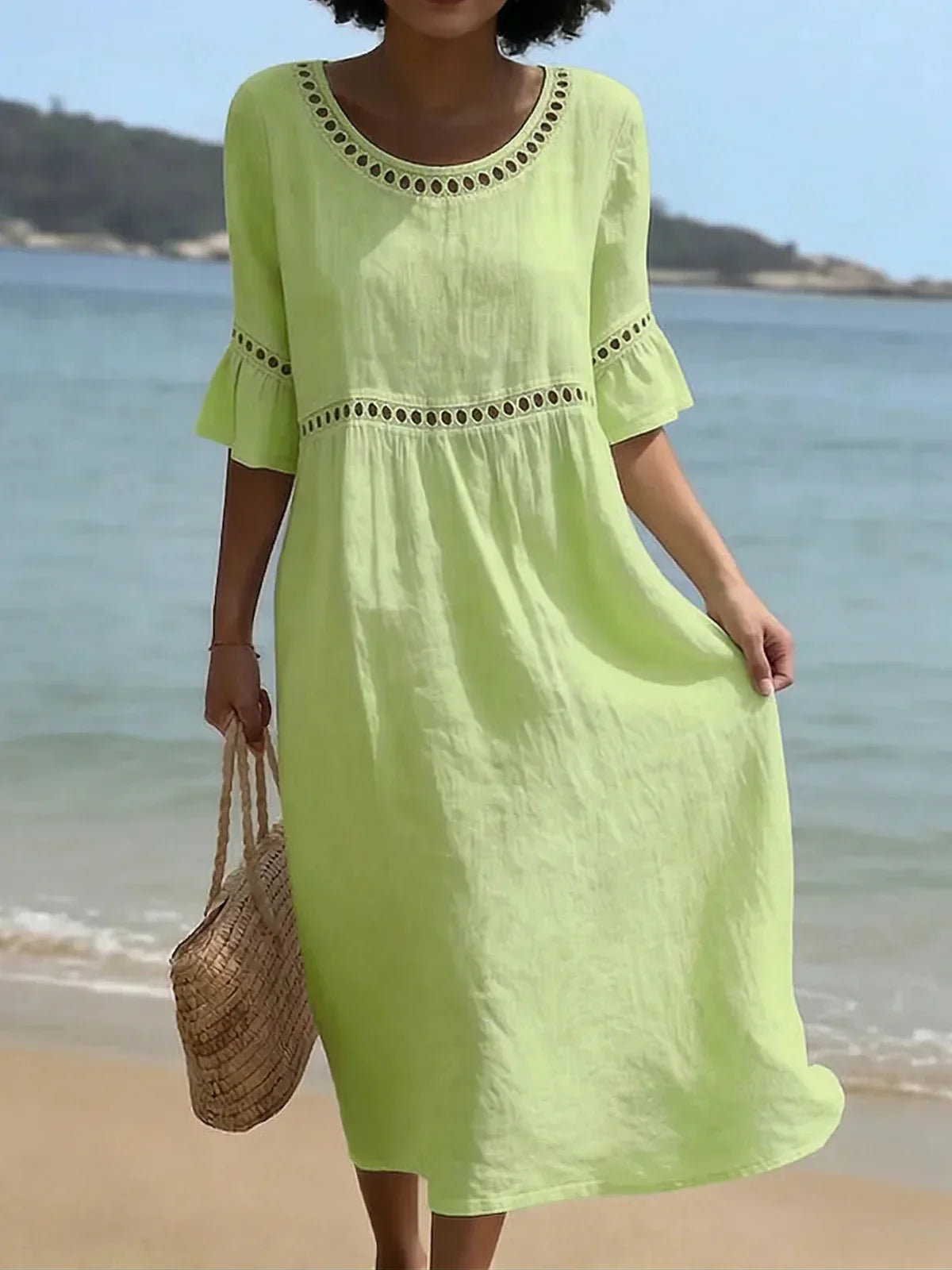 Elenora | Vestido Largo de Algodón para Mujer