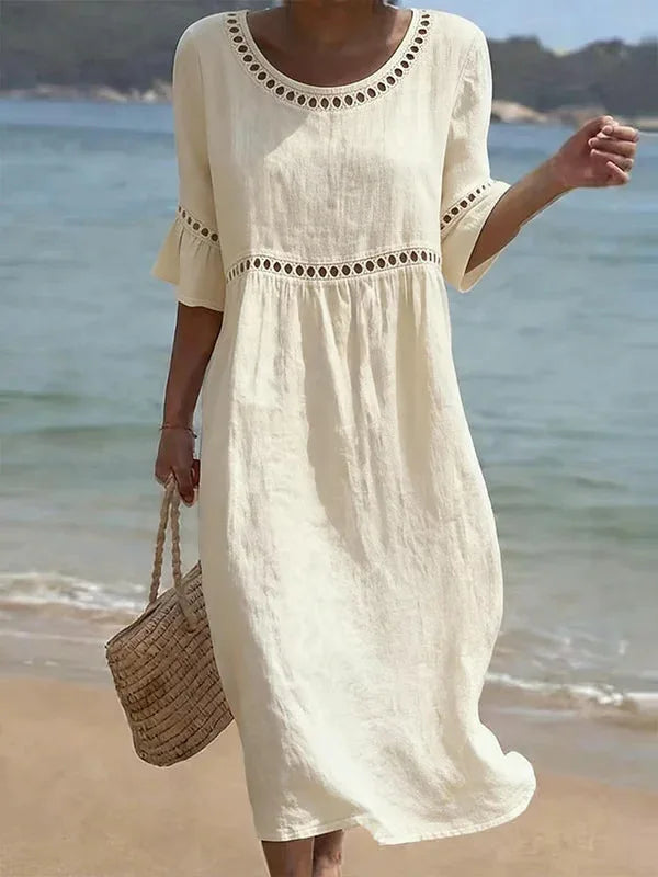 Elenora | Vestido Largo de Algodón para Mujer