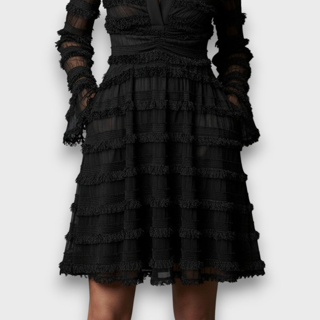 Parisa | Vestido Midi Negro