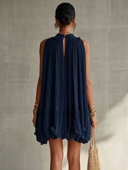 Camilla | Minivestido de Chifón con Cuello Halter