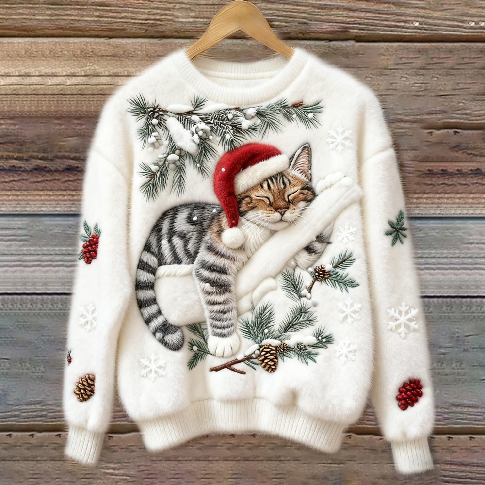 Noëlle | Jersey Navideño con Bordado 3D
