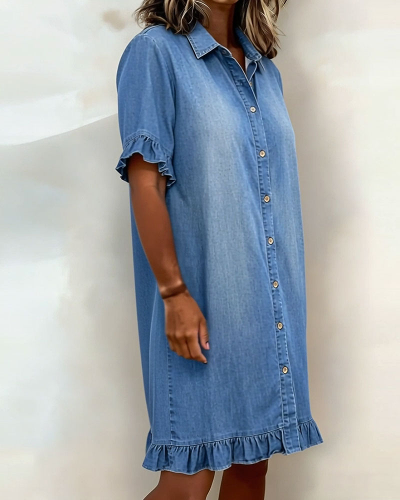 Claudine | Vestido denim con caída favorecedora