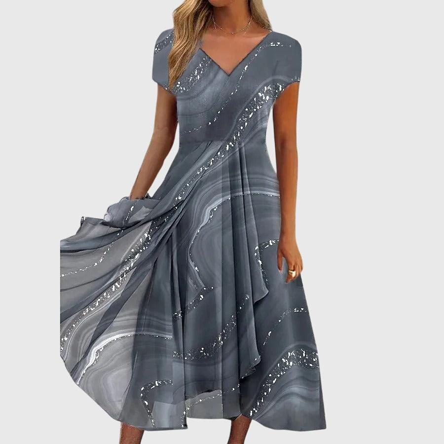 Aubrielle | Vestido midi fluido elegante