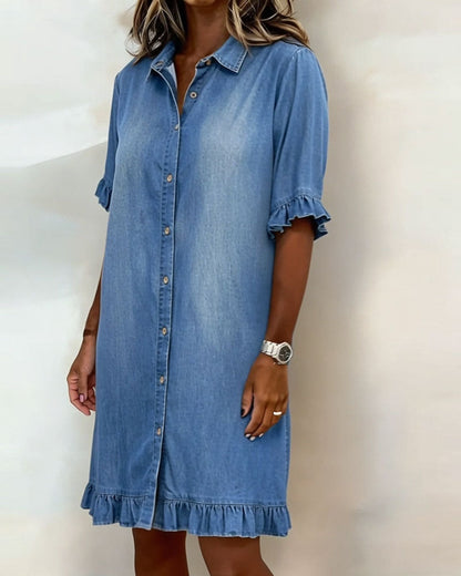 Claudine | Vestido denim con caída favorecedora