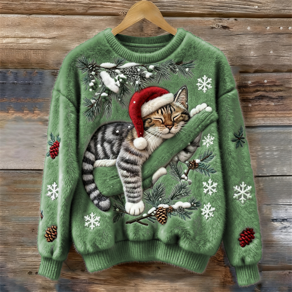 Noëlle | Jersey Navideño con Bordado 3D
