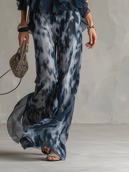 Élise | Conjunto fluido elegante con pantalón amplio