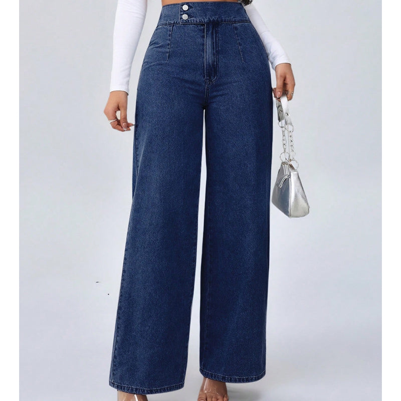 Lucia | Denim Wide Leg de Cintura Alta