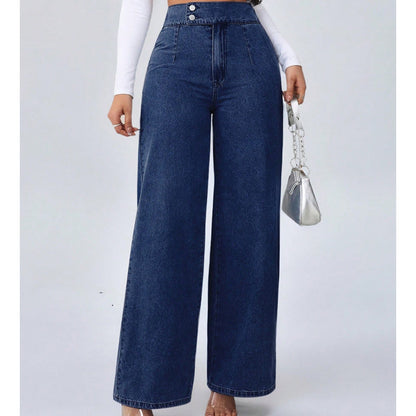 Lucia | Denim Wide Leg de Cintura Alta