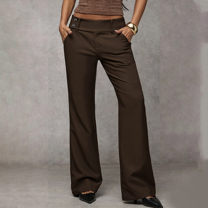 Valença | Pantalón de Talle Alto y Corte Fluido