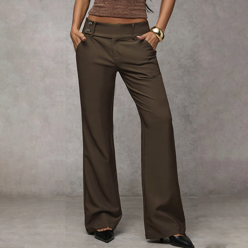 Valença | Pantalón de Talle Alto y Corte Fluido