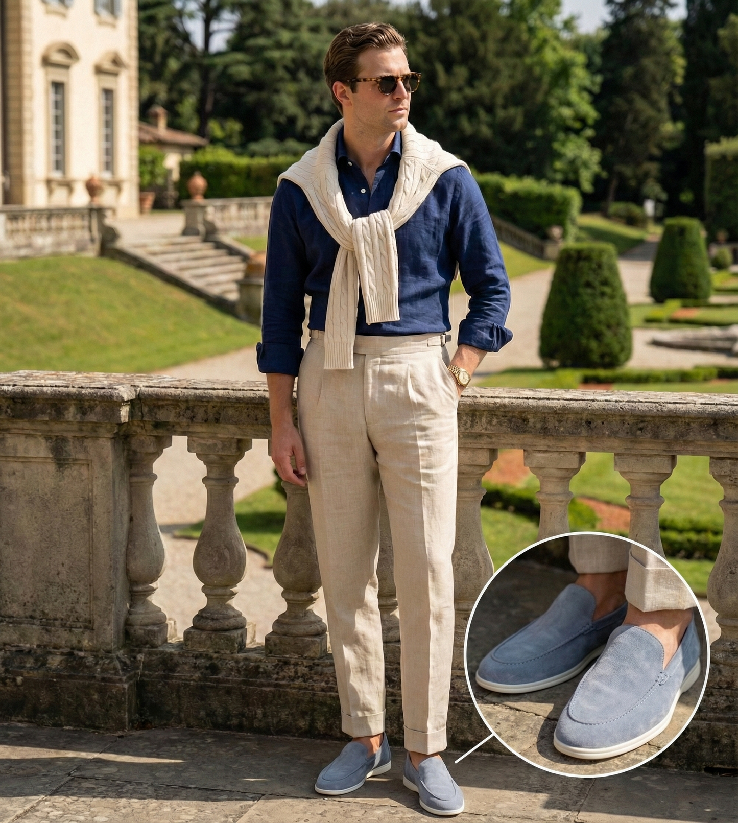 Lorenzo | Mocasín de Ante Italiano Elegante